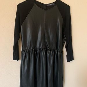Zara Leather dress